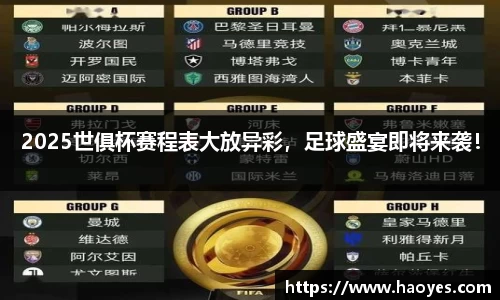 2025世俱杯赛程表大放异彩，足球盛宴即将来袭！