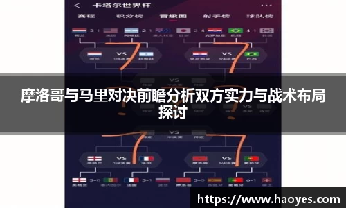 摩洛哥与马里对决前瞻分析双方实力与战术布局探讨